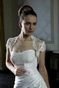 wedding dresses with sleeves-short